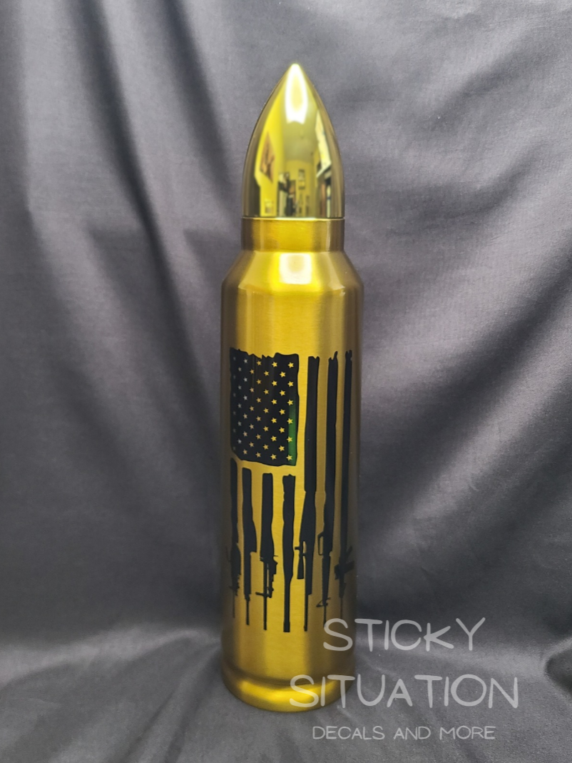 Gun Flag Bullet