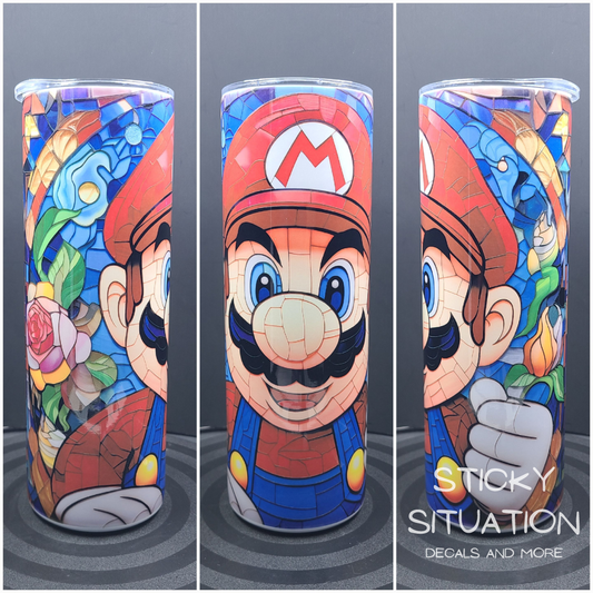 Stained Glass Mario